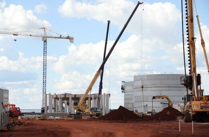 Imagem de compartilhamento para o artigo Obra de indústria de etanol de cereais gera 600 empregos em MS da MS Todo dia